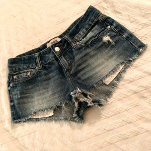 PINK Victoria's Secret Distressed Denim Shorts 2